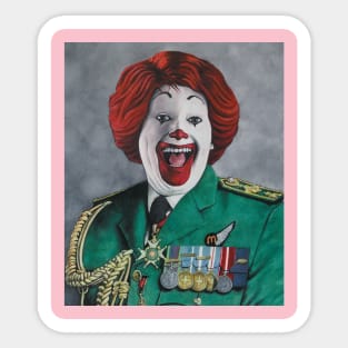 American Ronald | General McDonald | Apocalypse Pop Art | Original Oil Painting Created in 2020 by Tyler Tilley (tiger picasso) Sticker